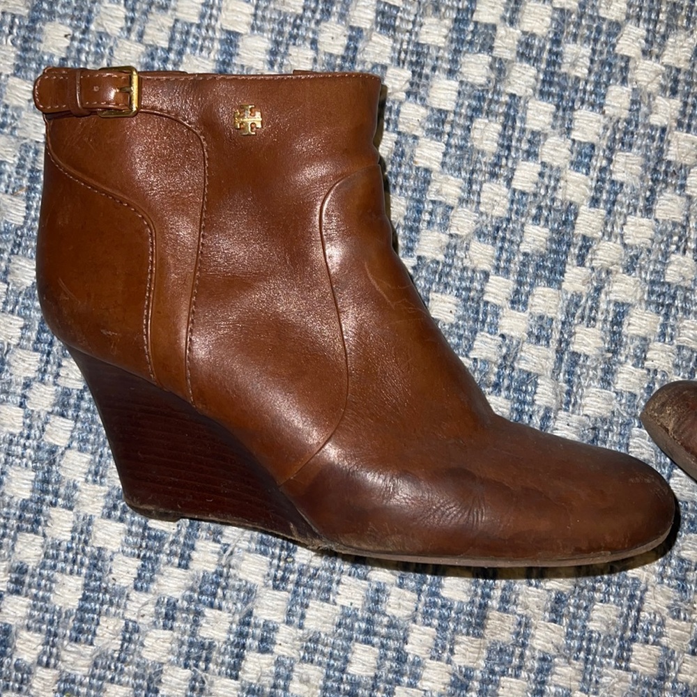 Tory Burch brown booties